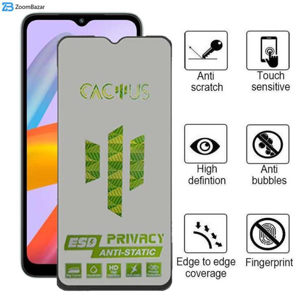 محافظ صفحه نمایش حریم شخصی اپیکوی مدل Cactus-ESD-Privacy مناسب برای گوشی موبایل شیائومی Redmi A1 Plus / A2 Plus