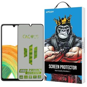 محافظ صفحه نمایش حریم شخصی اپیکوی مدل Cactus-ESD-Privacy مناسب برای گوشی موبایل سامسونگ Galaxy A33 /A32 4G/A31/A30S/A22 4G/A30/A50/A50s/A40s/A20/A12/M32 4G/M30s/F41/F22