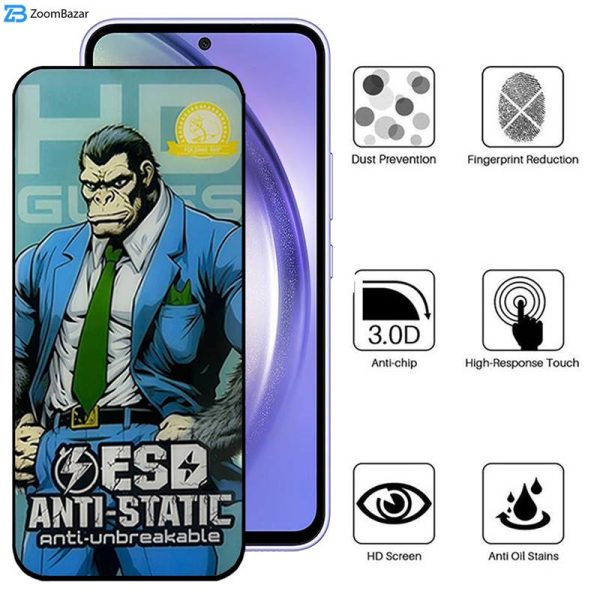 محافظ صفحه نمایش اپیکوی مدل Gorilla ESD مناسب برای گوشی موبایل سامسونگ Galaxy S23 FE/A54