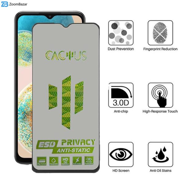 محافظ صفحه نمایش حریم شخصی اپیکوی مدل Cactus-ESD-Privacy مناسب برای گوشی موبایل سامسونگ Galaxy A23 5G/4G / A14 5G/4G A13 5G/4G