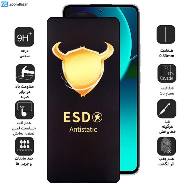 محافظ صفحه نمایش اِپیکوی مدل Gden ESD مناسب برای گوشی موبایل شیائومی 13T Pro / 13T / Redmi K60 Ultra