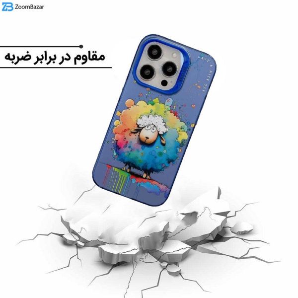 کاور اپیکوی مدل ColorFullSheep مناسب برای گوشی موبایل اپل iPhone 15 Pro