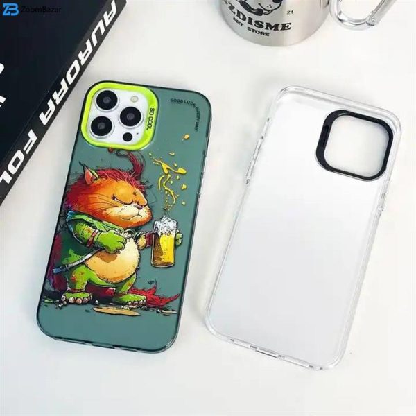 کاور اپیکوی مدل Garfield مناسب برای گوشی موبایل اپل iPhone 15 Plus