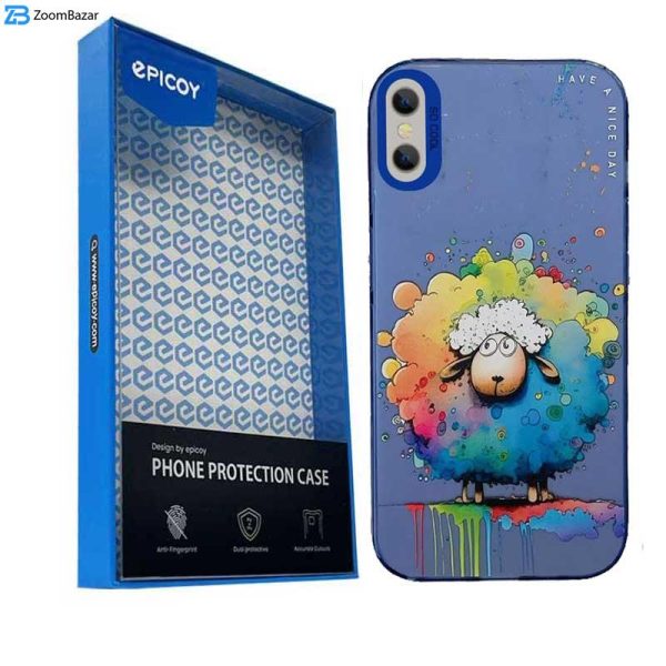 کاور اپیکوی مدل ColorFullSheep مناسب برای گوشی موبایل اپل iPhone XS Max