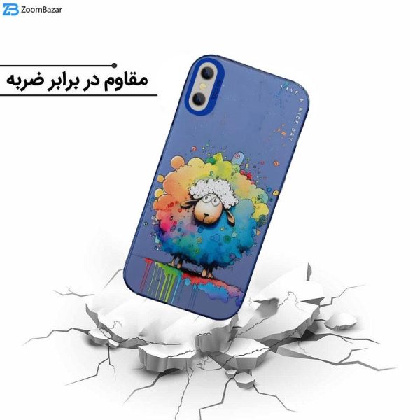 کاور اپیکوی مدل ColorFullSheep مناسب برای گوشی موبایل اپل iPhone XS Max