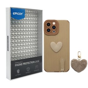کاور اپیکوی مدل Love-Heart مناسب برای گوشی موبایل اپل iPhone 13 Pro Max به همراه بند