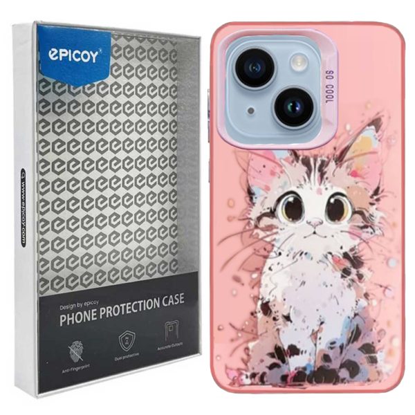 کاور اپیکوی مدل KittyCat مناسب برای گوشی موبایل اپل iPhone 15 / 14 / 13