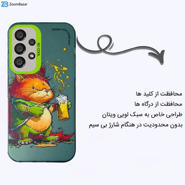 کاور اپیکوی مدل Garfield مناسب برای گوشی موبایل سامسونگ Galaxy A13