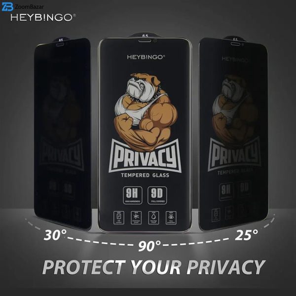 محافظ صفحه نمایش حریم شخصی اپیکوی مدل Privacy Hey Bingo مناسب برای گوشی موبایل اپل iPhone 15 Pro Max