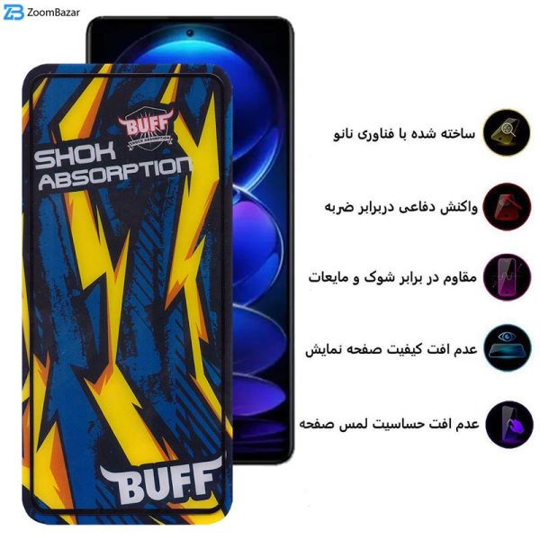 محافظ صفحه نمایش بوف مدل Shock-Shock-G مناسب برای گوشی موبایل شیائومی Redmi Note 12 Pro Plus/Note 12 Pro 5G/4G/ Note 12 5G/4G