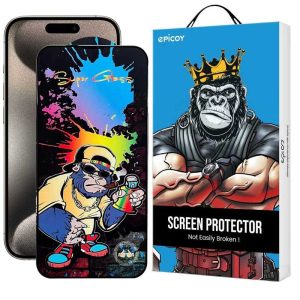 محافظ صفحه نمایش اپیکوی مدل Gang-Monkey مناسب برای گوشی موبایل اپل iPhone 15 Pro Max