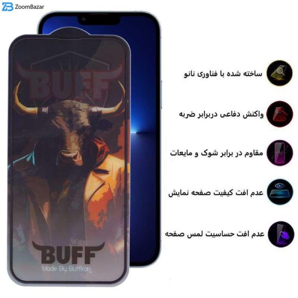 محافظ صفحه نمایش بوف مدل AirBag-Pro مناسب برای گوشی موبایل اپل iPhone 13 Pro Max / 14 Plus