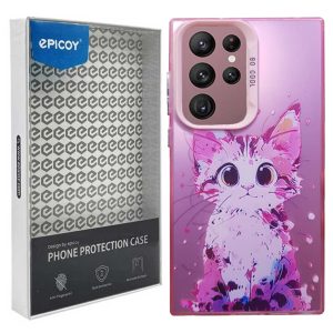 کاور اپیکوی مدل KittyCat مناسب برای گوشی موبایل سامسونگ Galaxy S22 Ultra