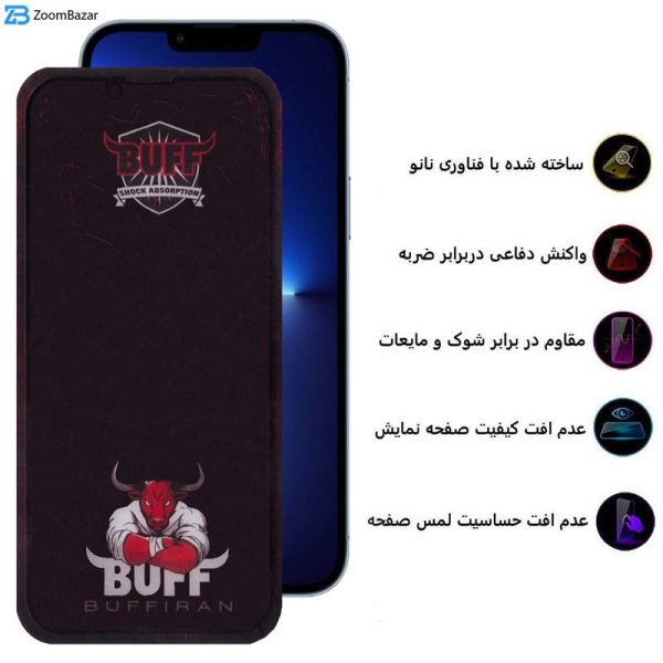 محافظ صفحه نمایش بوف مدل Muscle-Bull مناسب برای گوشی موبایل اپل iPhone 13 Pro Max / 14 Plus