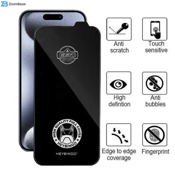محافظ صفحه نمایش حریم شخصی اپیکوی مدل Robot ESD Privacy مناسب برای گوشی موبایل اپل iPhone 15 Pro