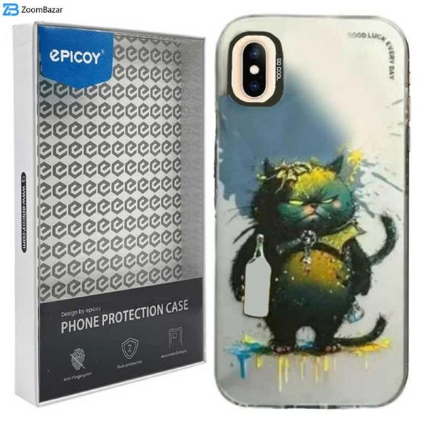 کاور اپیکوی مدل AngryCat مناسب برای گوشی اپل iPhone XS / X
