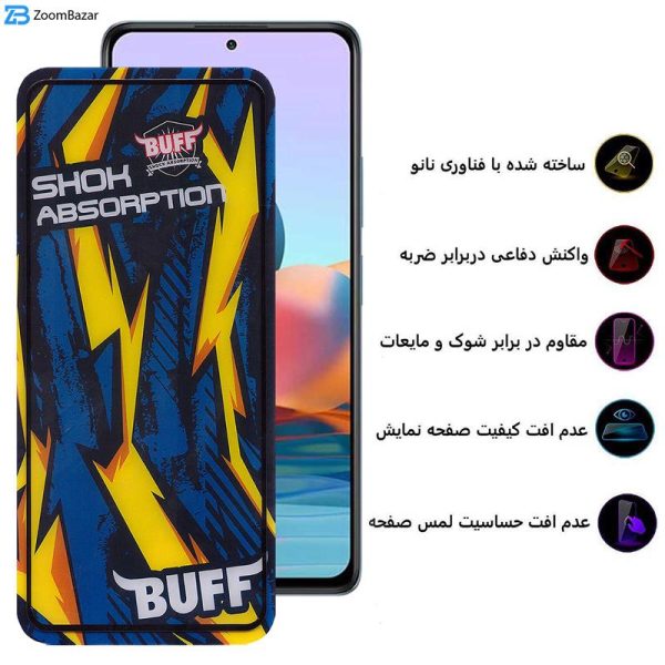 محافظ صفحه نمایش بوف مدل Shock-Shock-G مناسب برای گوشی موبایل شیائومی Redmi Note 10 Pro Max/Note 10 Pro 4G(Global)/(India)/Note 10 Lite