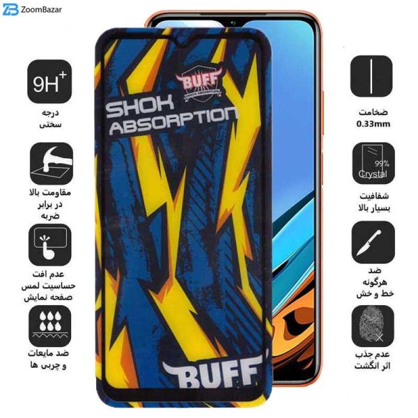 محافظ صفحه نمایش بوف مدل Shock-Shock-G مناسب برای گوشی موبایل شیائومی Redmi 9 Power 4G / 9A sport/ 9i / 9AT / 9 Activ