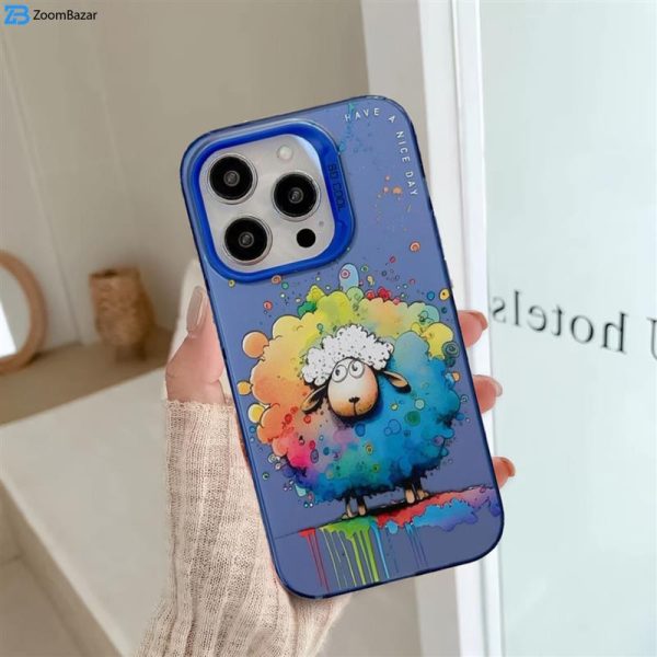 کاور اپیکوی مدل ColorFullSheep مناسب برای گوشی موبایل اپل iPhone 15 Pro Max