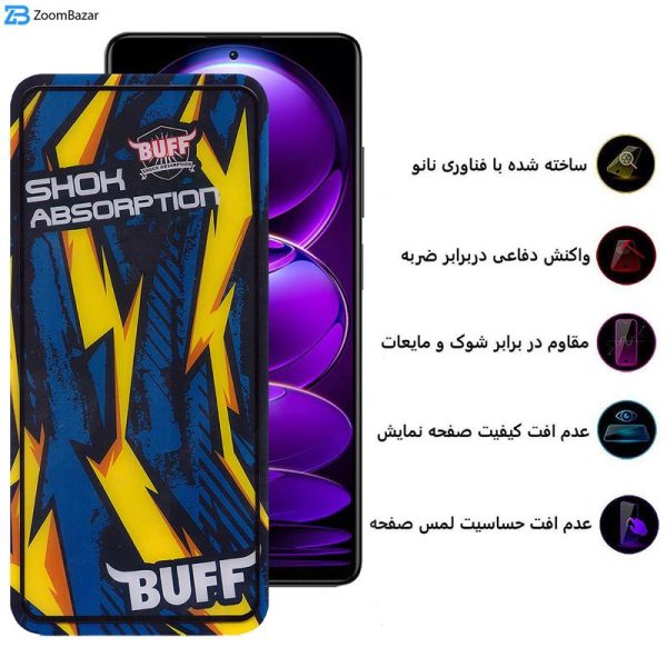 محافظ صفحه نمایش بوف مدل Shock-Shock-G مناسب برای گوشی موبایل شیائومی Redmi Note 12 Discovery/Note 12 Explorer/Note 12 Pro Speed