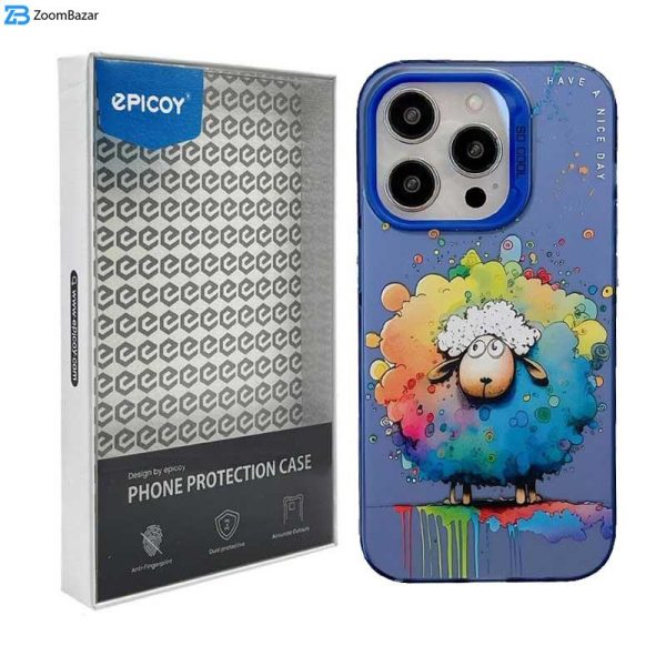 کاور اپیکوی مدل ColorFullSheep مناسب برای گوشی موبایل اپل iPhone 15 Pro Max