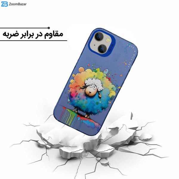 کاور اپیکوی مدل ColorFullSheep مناسب برای گوشی اپل iPhone 15 Plus