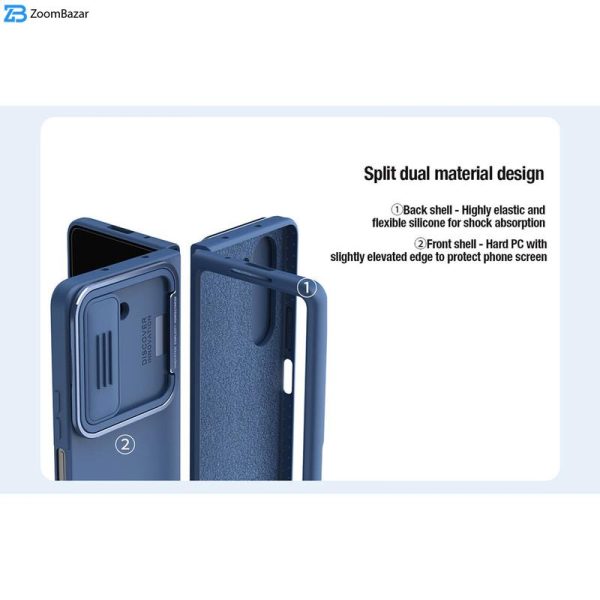 کاور نیلکین مدل CamShield Silky Silicon Stand Version مناسب برای گوشی موبایل سامسونگ Galaxy Z Fold 5 / W24