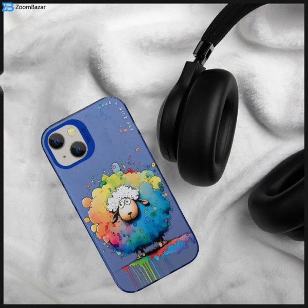 کاور اپیکوی مدل ColorFullSheep مناسب برای گوشی اپل iPhone 15 Plus