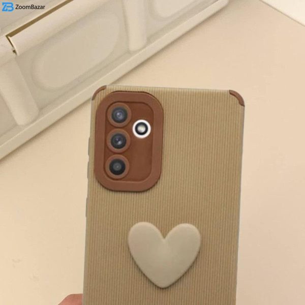 کاور اپیکوی مدل Love-Heart مناسب برای گوشی موبایل سامسونگ Galaxy A54 به همراه آویز