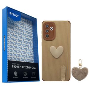 کاور اپیکوی مدل Love-Heart مناسب برای گوشی موبایل سامسونگ Galaxy A54 به همراه آویز