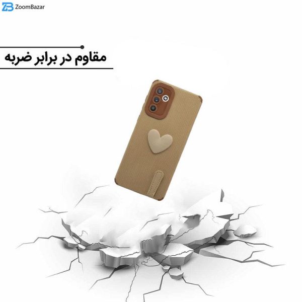 کاور اپیکوی مدل Love-Heart مناسب برای گوشی موبایل سامسونگ Galaxy A54 به همراه آویز