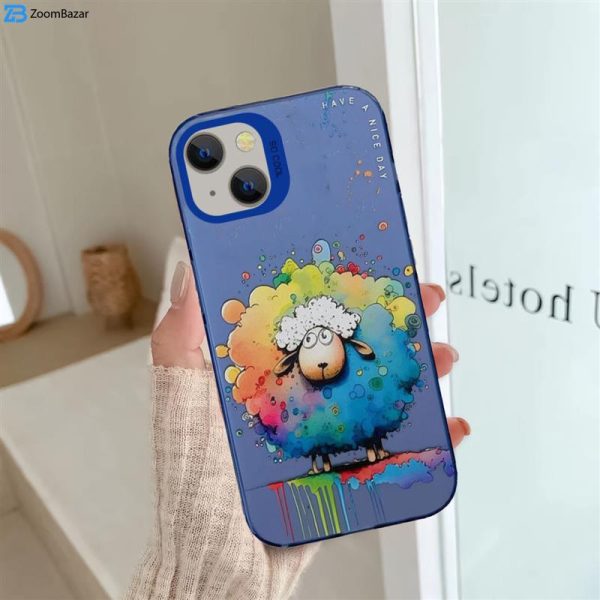 کاور اپیکوی مدل ColorFullSheep مناسب برای گوشی اپل iPhone 15 Plus