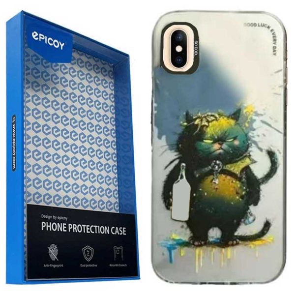 کاور اپیکوی مدل AngryCat مناسب برای گوشی موبایل  اپل iPhone XS Max