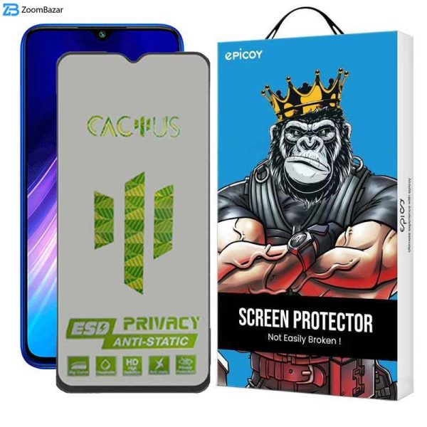 محافظ صفحه نمایش حریم شخصی اپیکوی مدل Cactus-ESD-Privacy مناسب برای گوشی موبایل شیائومی Redmi Note 8