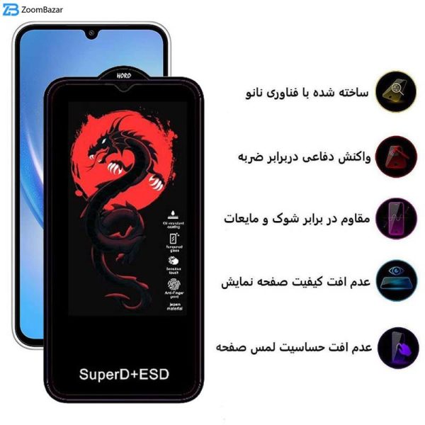 محافظ صفحه نمایش اپیکوی مدل Dragon ESD مناسب برای گوشی موبایل سامسونگ Galaxy A15 5G/4G / A25 5G / A24 4G