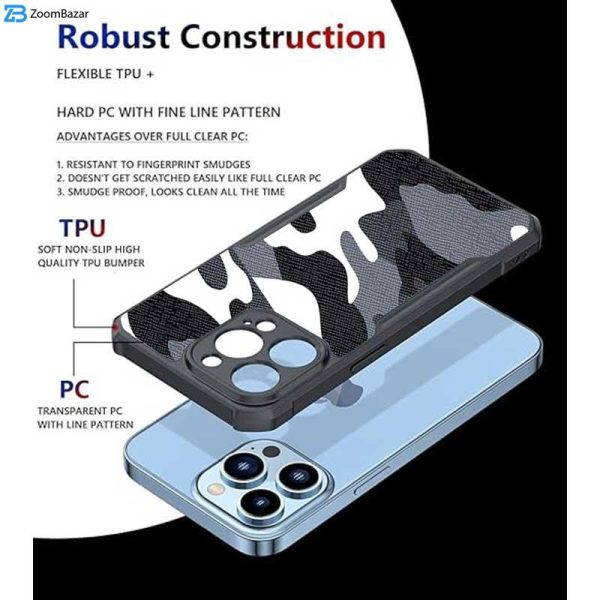 کاور اپیکوی مدل Xundd Camouflage مناسب برای گوشی موبایل اپل iPhone 14 Pro Max