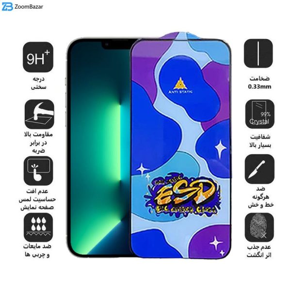 محافظ صفحه نمایش اپیکوی مدل Star ESD مناسب برای گوشی موبایل اپل iPhone 13 Pro Max/14 Plus