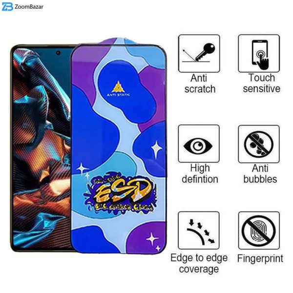 محافظ صفحه نمایش اپیکوی مدل Star ESD مناسب برای گوشی موبایل شیائومی Poco X5 Pro/Poco X5/Poco X4 Pro 5G/Poco X3 Pro/Poco X3 NFC/Poco X3