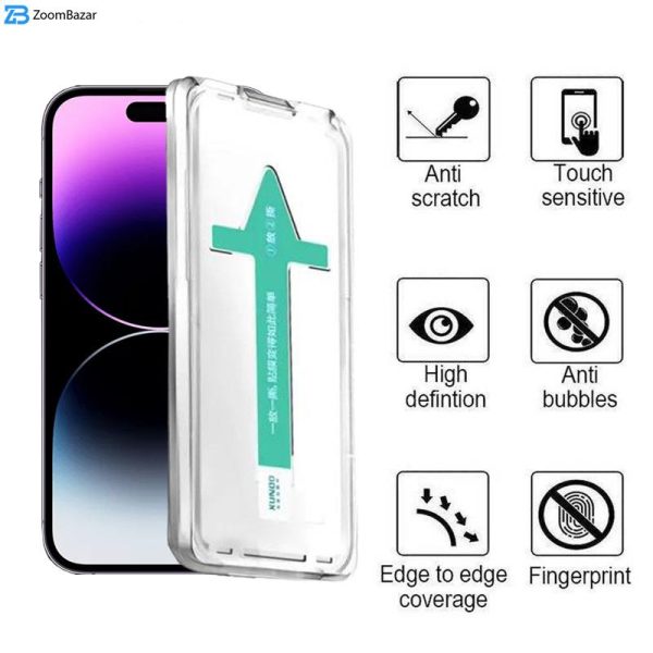 محافظ صفحه نمایش اپیکوی مدل Xundd Axe Easy install مناسب برای گوشی موبایل اپل iPhone 14 Pro