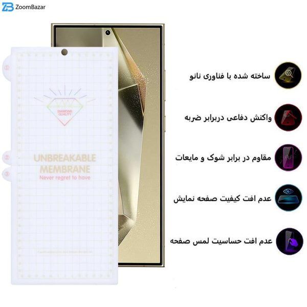 محافظ صفحه نمایش بوف مدل Hydrogel مناسب برای گوشی موبایل سامسونگ Galaxy S24 Ultra / S23 Ultra / S22 Ultra