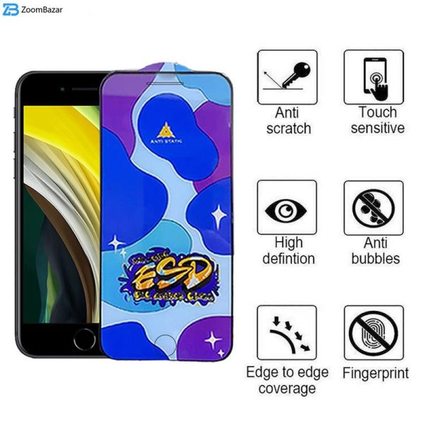 محافظ صفحه نمایش اپیکوی مدل Star ESD مناسب برای گوشی موبایل اپل iPhone 7/8/SE 2020/SE 2022