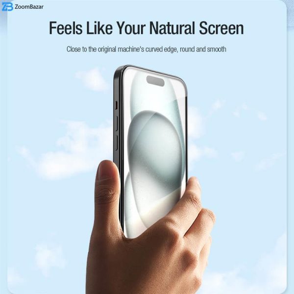 محافظ صفحه نمایش نیلکین مدل EZ set مناسب برای گوشی موبایل اپل iPhone 15
