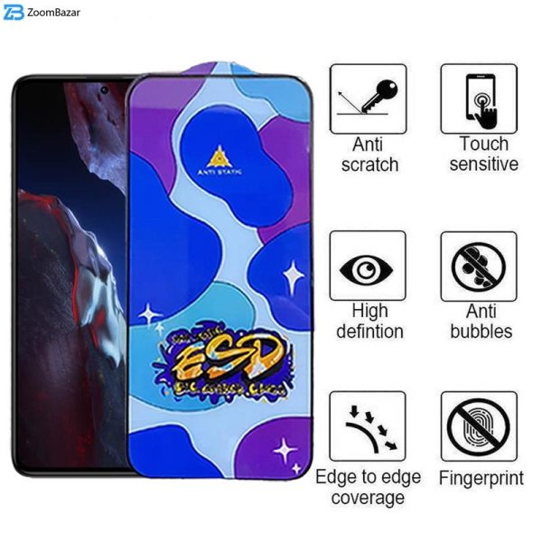 محافظ صفحه نمایش اپیکوی مدل Star ESD مناسب برای گوشی موبایل شیائومی Poco F5 Pro/Poco F5/Poco F4 GT/Poco F3 GT/Poco F4/Poco F3