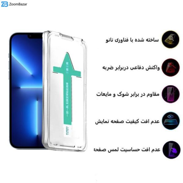 محافظ صفحه نمایش اپیکوی مدل Xundd Axe Easy install مناسب برای گوشی موبایل اپل iPhone 13 Pro Max/14 Plus