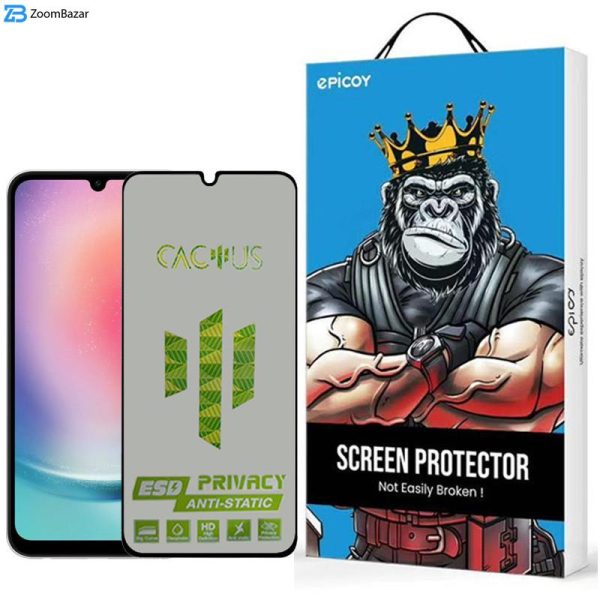 محافظ صفحه نمایش اپیکوی مدل Cactus-ESD-Privacy مناسب برای گوشی موبایل سامسونگ Galaxy A25 5G / A24 4G / A15 4G/5G