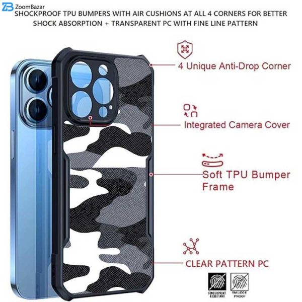 کاور اپیکوی مدل Xundd Camouflage مناسب برای گوشی موبایل اپل iPhone 11 Pro