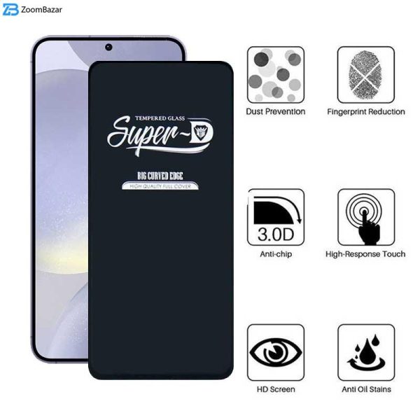 محافظ صفحه نمایش اپیکوی مدل Super 5D مناسب برای گوشی موبایل سامسونگ Galaxy S24 Plus