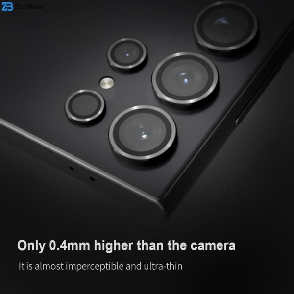 محافظ لنز دوربین بوف مدل HD-ColorLenz-G مناسب برای گوشی موبایل سامسونگ Galaxy S24 Ultra