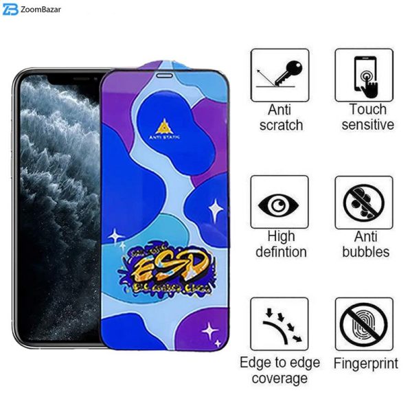 محافظ صفحه نمایش اپیکوی مدل Star ESD مناسب برای گوشی موبایل اپل iPhone 11 Pro/XS/X