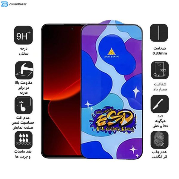 محافظ صفحه نمایش اپیکوی مدل Star ESD مناسب برای گوشی موبایل شیائومی 13T Pro/13T/12T Pro/12T/11T Pro/11T/Mi 10T Lite 5G